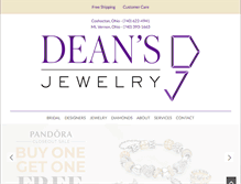 Tablet Screenshot of deansjewelry.com